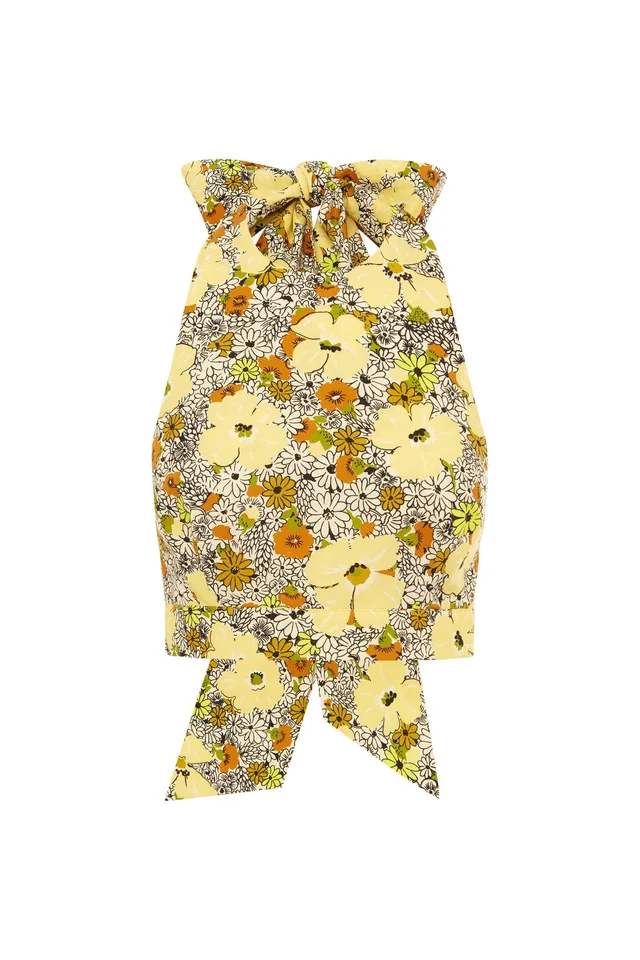 2504 - RESORT 26 ORANGE BLOSSOM HALTER NECK TOP from Alemais, photo 1 of 1