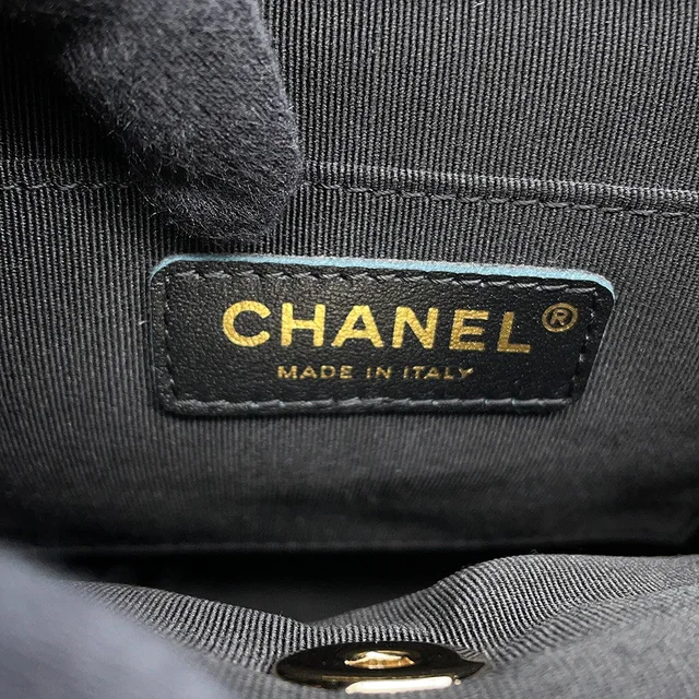 Chanel Matelasse CC Logo Backpack BlackAS3787 Caviar Leather in Caviar leather from GALLERY RARE, photo 12 of 13