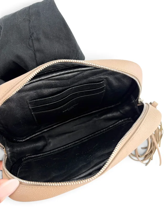 Saint Laurent Beige Lou Camera Bag in Beige Calfskin from Season 2 Consign, photo 10 of 10