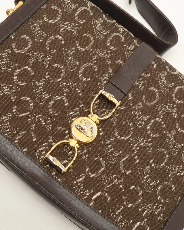 Celine C Horse Carriage Shoulder Bag in Canvas from A Retro Tale, photo 6 of 10