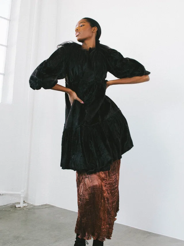 2006 Lanvin Fur Swing Coat from Arcade Vintage