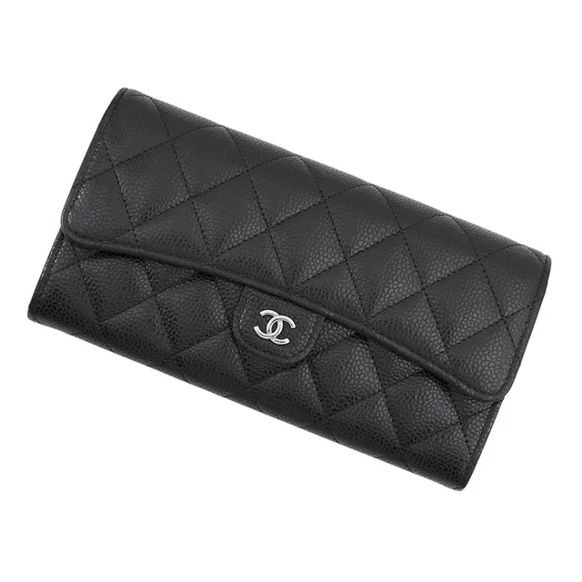 Chanel Timeless Classics Line Long Wallet BlackAP0241 Caviar Leather in Caviar leather from GALLERY RARE