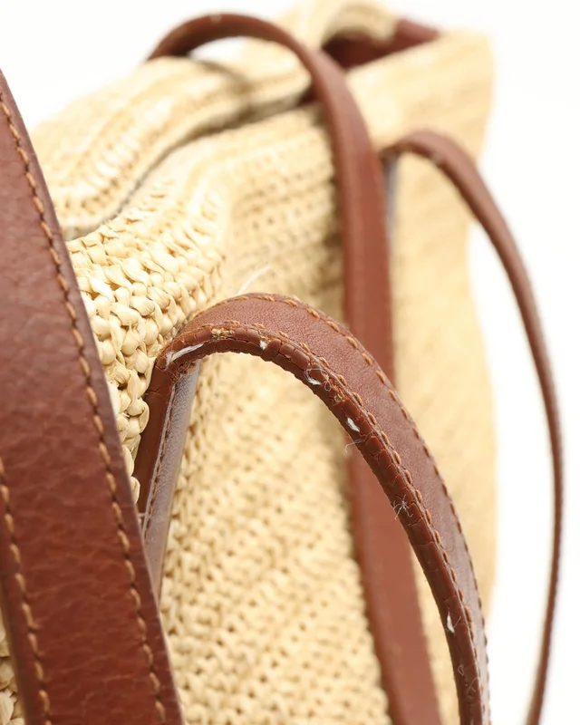 Saint Laurent East West Raffia Tote Bag in Raffia from A Retro Tale, photo 6 of 9