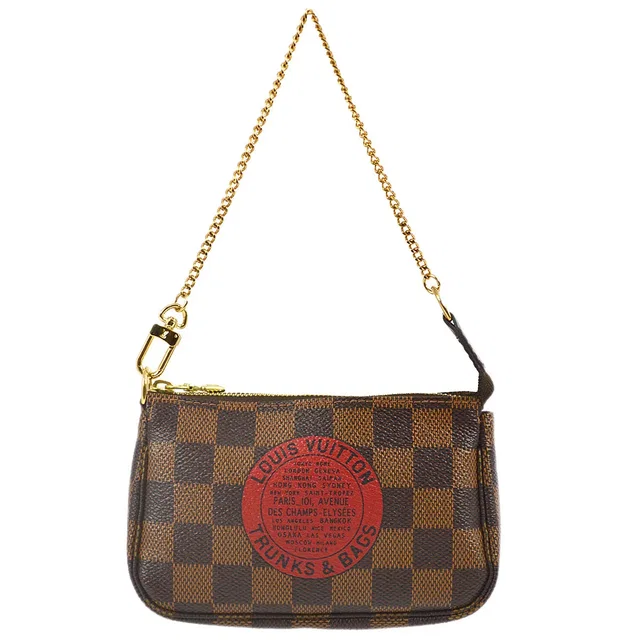 Louis Vuitton 2008 Damier T&B Mini Pochette Accessoires Handbag N58011 in Canvas from AMORE Vintage Tokyo