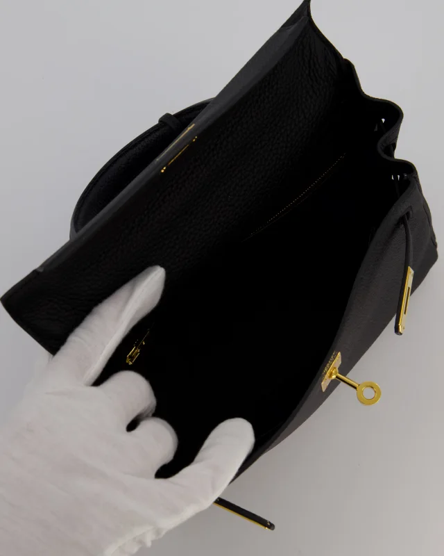 Hermès Kelly 25 Retourne Bag in Black Togo leather from Sellier, photo 17 of 22