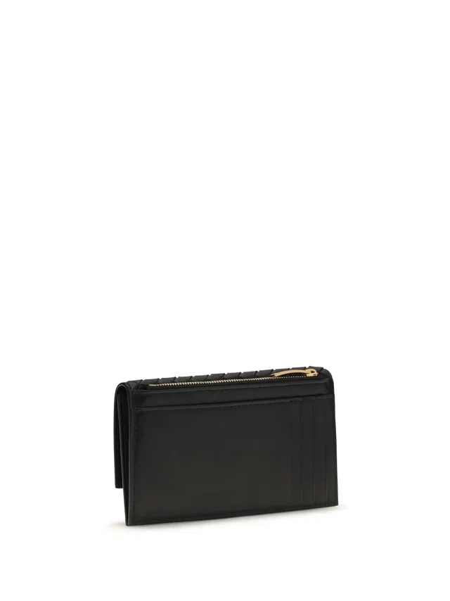 Bottega Veneta Intrecciato Bifold Wallet — Black Lamb Leather & Purses in Black Lambskin from HEWI