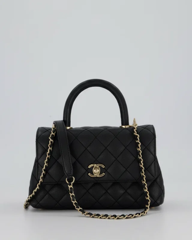 Chanel Small Coco Top Handle in Caviar leather from Sellier