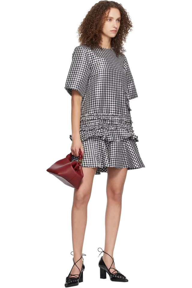 GANNI Red Grained Small Bou Bag, photo 4 of 4 from SSENSE