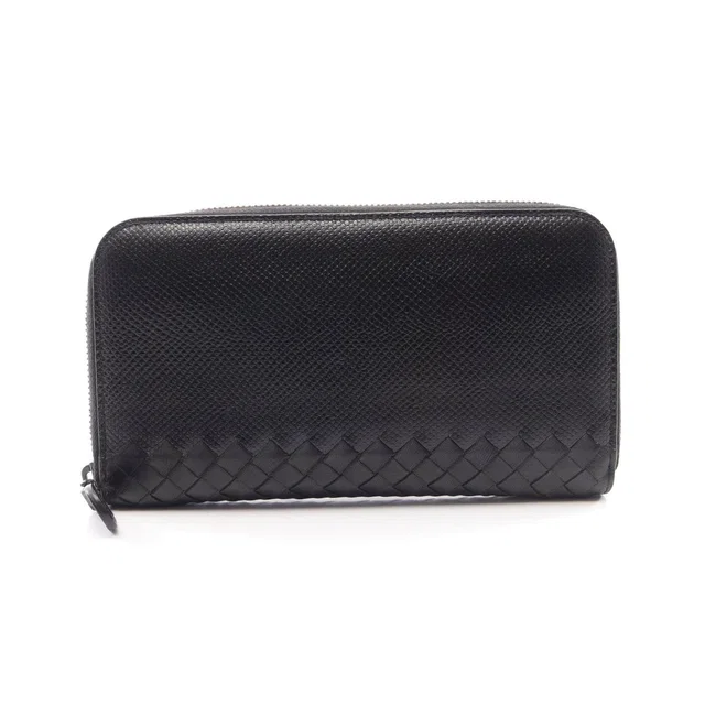 Bottega Veneta Intrecciato Leather Long Wallet in Woven leather from LuxUness