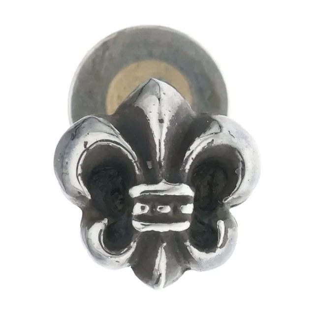 Chrome Hearts CO BS Flr BS Flare Stud Earrings Silver in Silver from The Reluxe