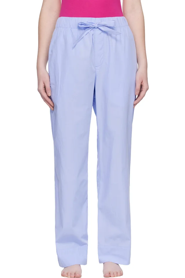 Blue Poplin Pyjama Pants, image 1 of 1 from SSENSE