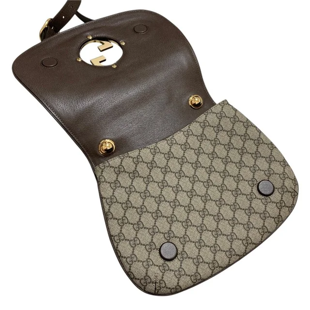 Gucci Blondie GG Supreme Shoulder Bag in Beige Canvas from LuxUness, photo 8 of 17
