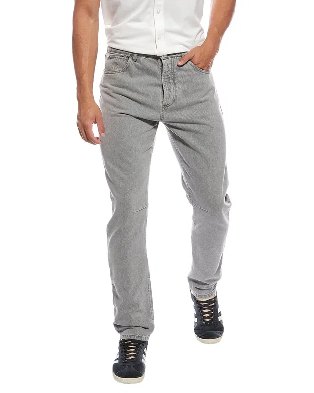 Brunello Cucinelli Grey Leisure Fit Jean, image 1 of 1 from Gilt