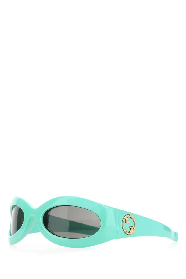 Gucci Acetate Sunglasses — Turquoise Exterior in Blue from HEWI