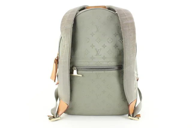 Louis Vuitton Limited Grey Titanium Backpack PM in Grey Leather from Bagriculture