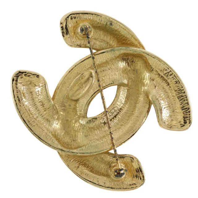 Chanel Coco Mark Brooch Gold Plated in Gold Gold-plated metal from LuxUness, photo 2 of 8