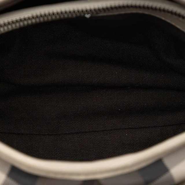 Beige Burberry Small Smoke Check Coated Canvas Northfield Satchel in Beige Coated canvas from Designer Revival, photo 4 of 7