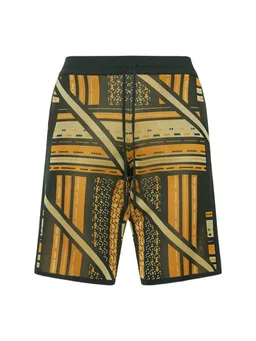 Ahluwalia Sports shorts with geometric pattern in 100% Viscose, photo 2 of 11 from LUISAVIAROMA