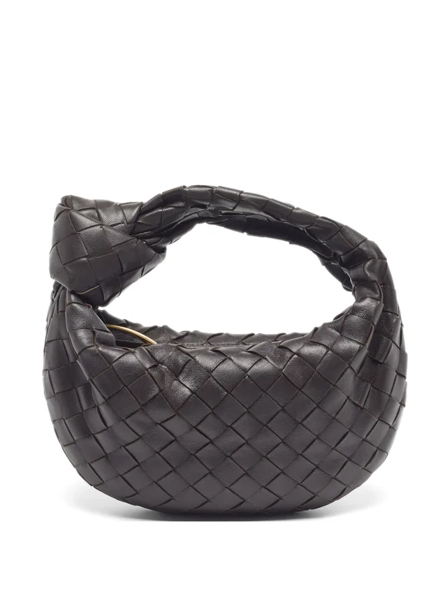 Bottega Veneta Pre-Owned Jodie Intrecciato Handbag | Brown | FARFETCH in Brown Woven leather from Farfetch
