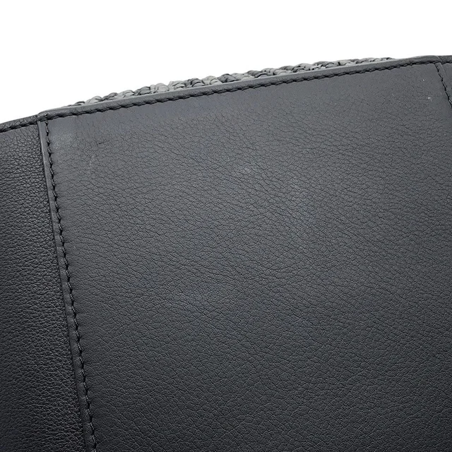 Loewe Hammock Compact Raffia Leather 2-Way Shoulder Bag Black in Black Raffia from The Reluxe, photo 2 of 2