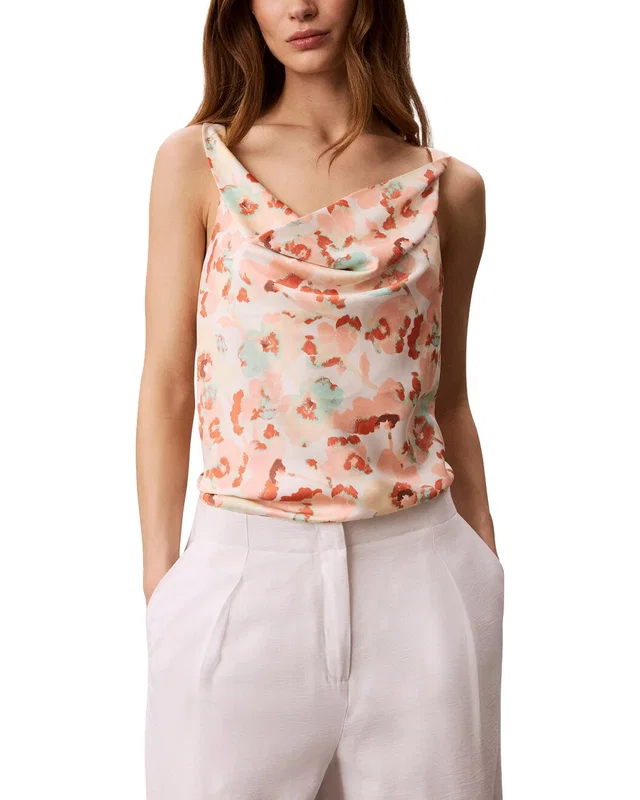 Calvin Klein Matte Satin Top, image 1 of 1 from Gilt