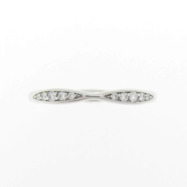Chanel Camellia Half Eternity Platinum Ring Size 47 in Silver Platinum 950 (Pt950) from LuxUness, photo 2 of 5