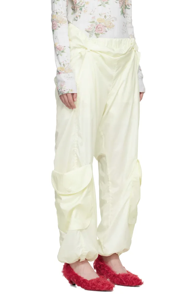 OPEN YY Yellow Rolled Waist Cargo Wind Cargo Pants, photo 2 of 4 from SSENSE