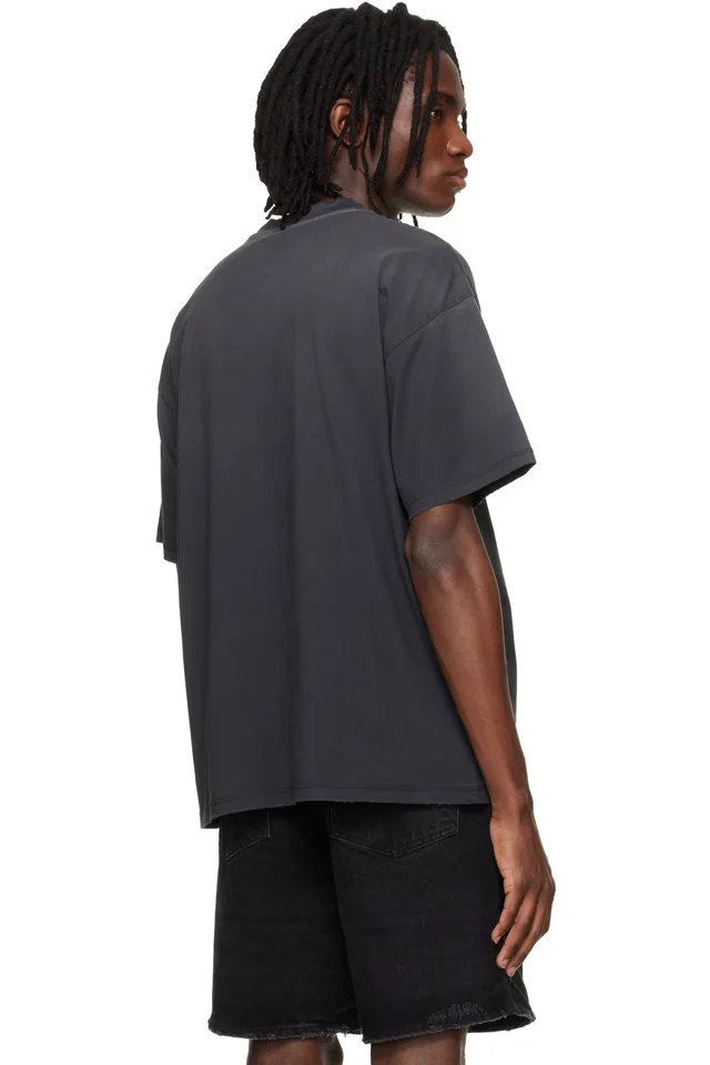 Black Embellished 'Represent' T-shirt, photo 3 of 4 from SSENSE
