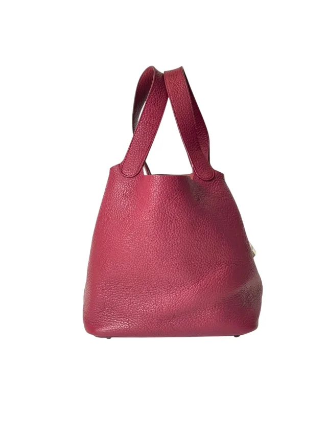 Hermès Rouge Picotin 22 in Clemence in Red Clemence leather from Luxury Promise, photo 2 of 7