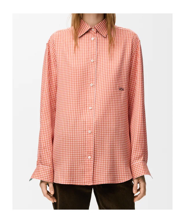 Loewe Long Sleeve Checked Shirt, photo 5 of 9 from SENSER