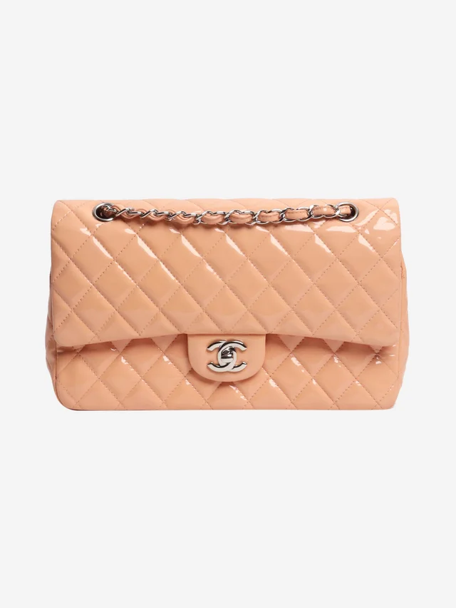 Chanel Pink 2012 patent leather double flap bag in Pink Patent leather from Sign of the Times
