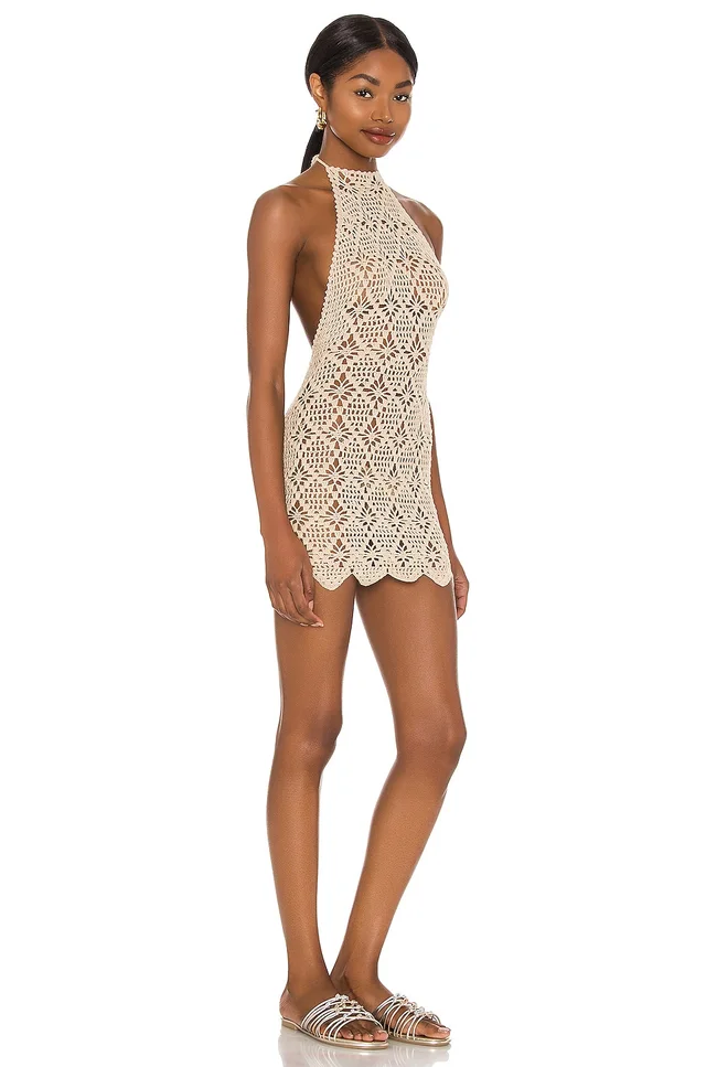 Tularosa Tulum Mini Dress in Creme, photo 3 of 4 from REVOLVE (Canada)