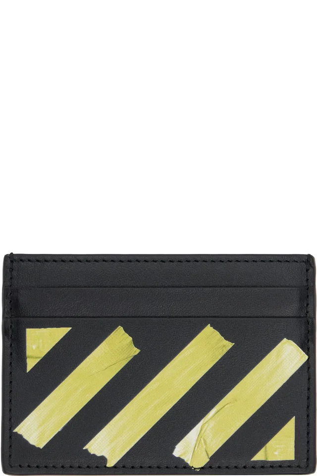 Black Diag Tape Card Holder, image 1 of 1 from SSENSE