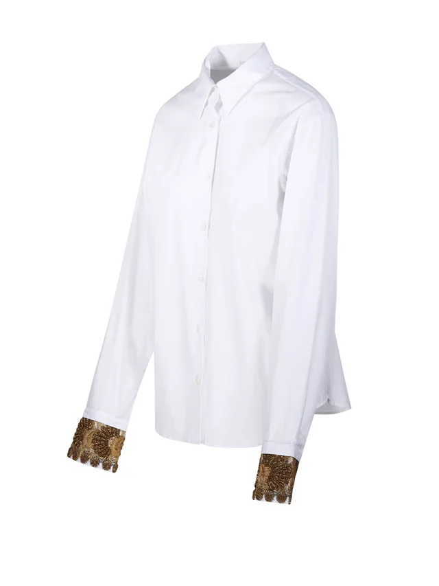 Dries Van Noten embroidered cotton poplin shirt, photo 2 of 7 from SENSER