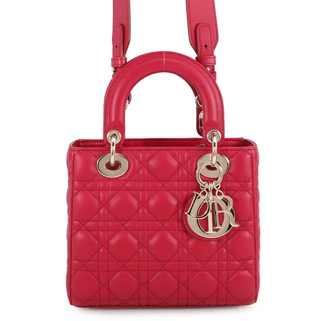 Lady Dior MY ABCDIOR 2WAY Handbag RedM0538OCAL Lambskin Size Small in Lambskin from GALLERY RARE