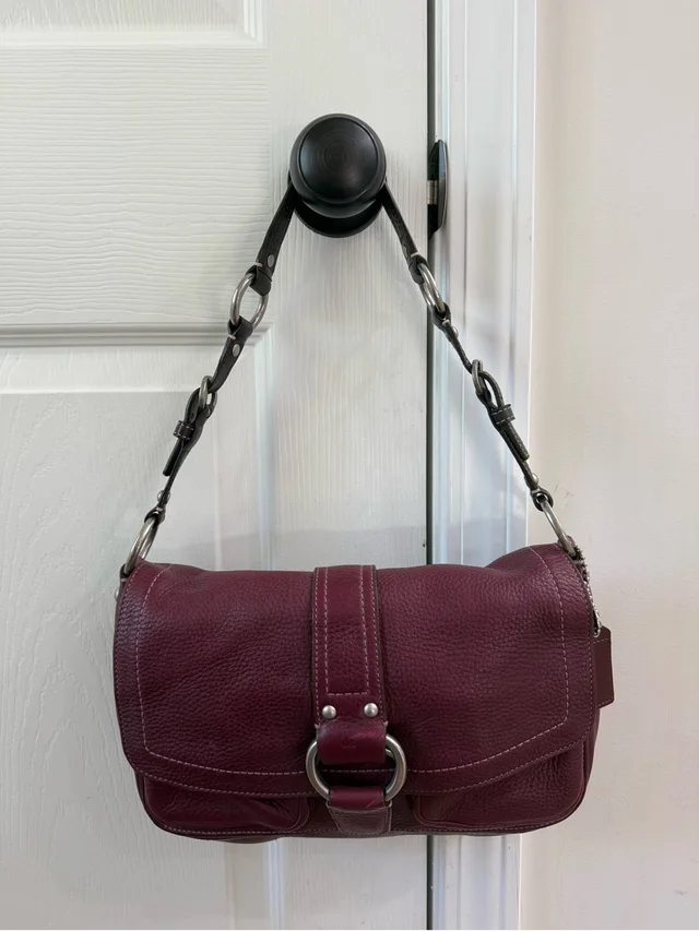 Coach Y2k Chelsea Shoulder Bag in red|purple Leather from Poshmark