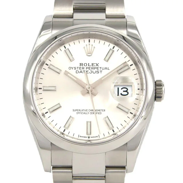 Rolex Datejust Stainless Steel Watch Metal Automatic 126200 in Silver in silver|gray from Grailed