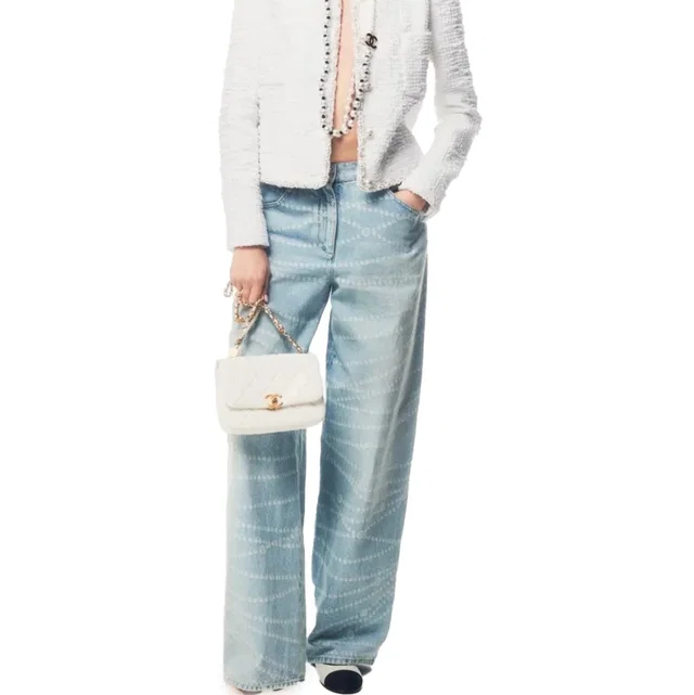 Chanel Light blue Denim Jeans FR 34 in Blue Denim from HEWI