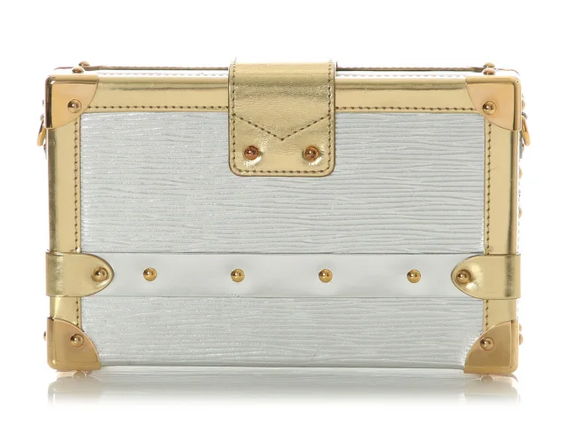 Louis Vuitton Silver and Gold Epi Petite Malle in Gold Leather from Ann's Fabulous Finds, photo 4 of 9