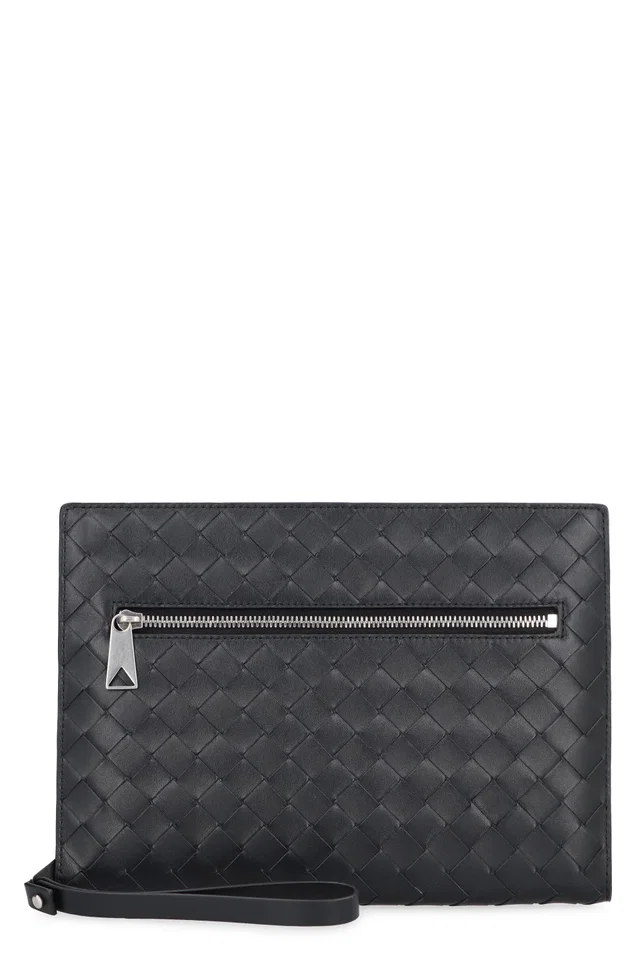 Bottega Veneta Clutch — Black Calfskin in Black Calfskin from HEWI