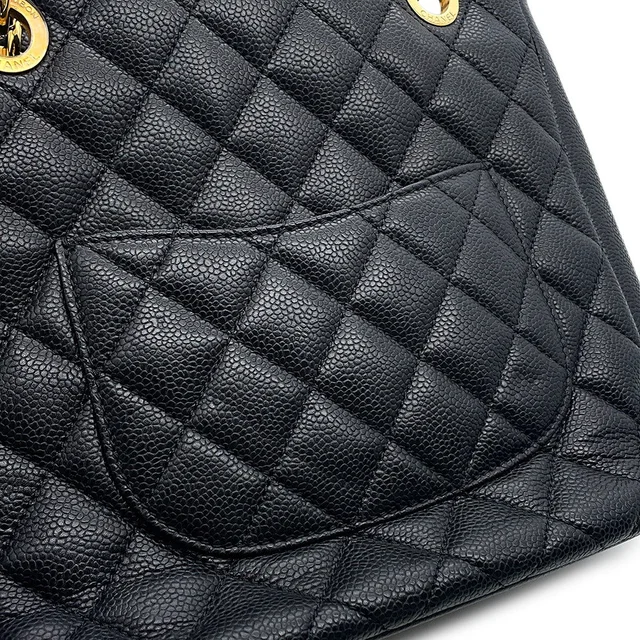 Chanel Matelasse PST Chain Tote BlackA50994 Caviar Leather in Caviar leather from GALLERY RARE, photo 7 of 14