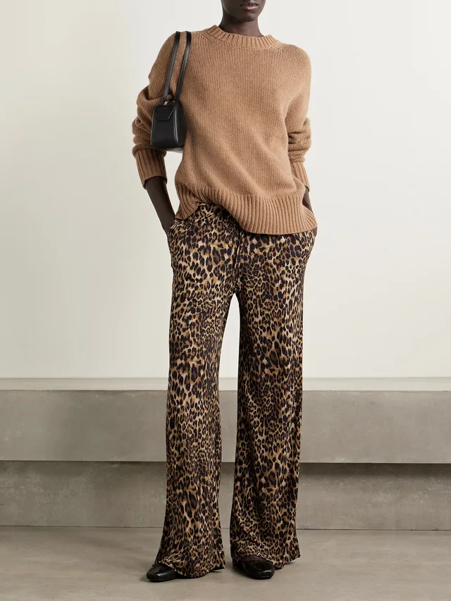 NILI LOTAN Donnika merino wool and cashmere-blend sweater in Brown, photo 2 of 2 from NET-A-PORTER (Canada)