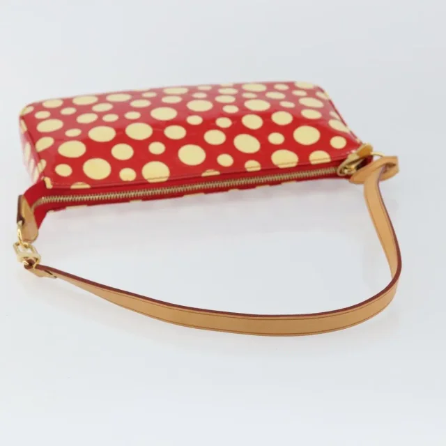Louis Vuitton Pochette Accessoires Yayoi Kusama Painted Dots Monogram Vernis Red Patent_leather Bag in Red Patent leather from HEWI, photo 8 of 23