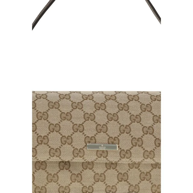 Gucci Fabric Handbag in Brown Leather from HEWI, photo 4 of 4