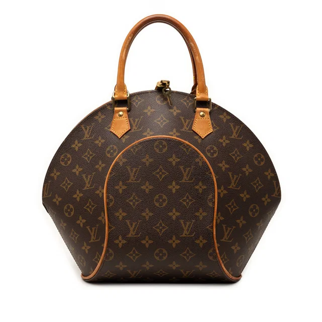 Brown Louis Vuitton Monogram Ellipse MM Handbag in Brown Coated canvas from Designer Revival