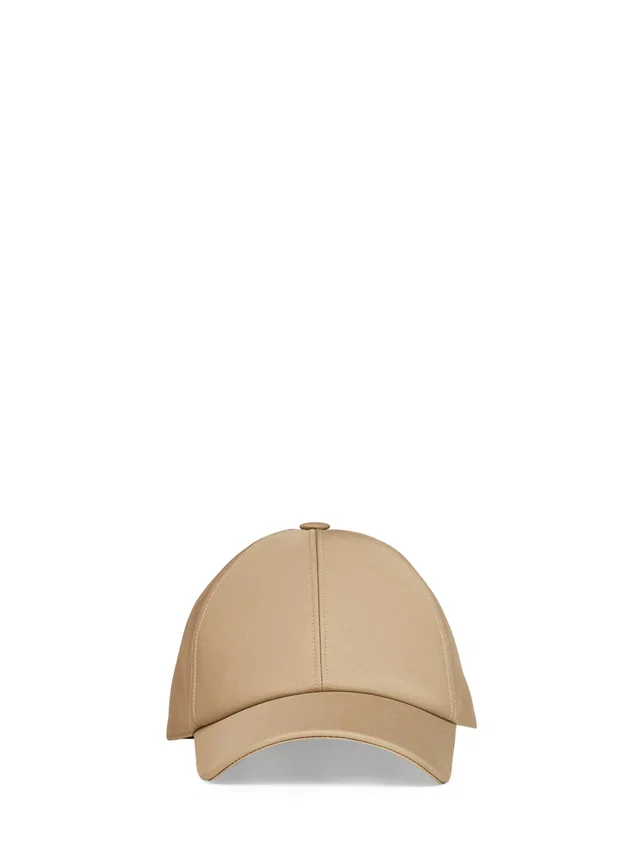 Fendi Fxq156b1x6f1vth Cotton Baseball Cap — Beige Caps in Beige from HEWI