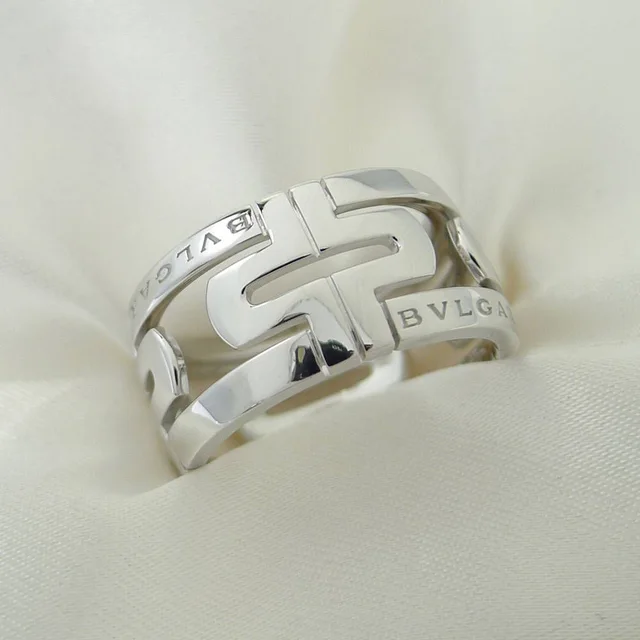 Bvlgari Parentesi Ring 18K White in White from The Reluxe