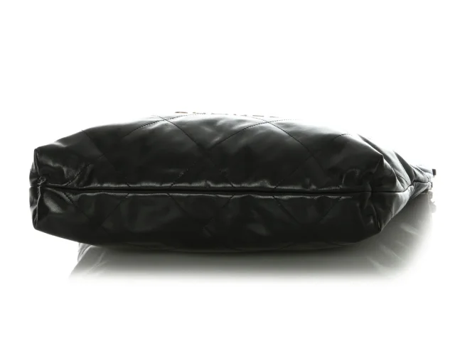 Chanel Quilted Shiny Calfskin 22 in Black Calfskin from Ann's Fabulous Finds, photo 7 of 10