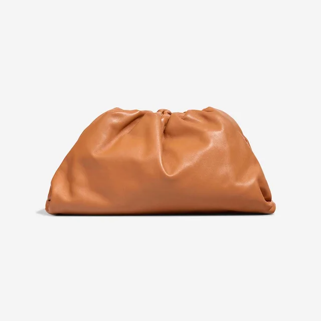 Bottega Veneta Pouch Large Lamb Brown in Brown Lambskin from SACLÀB, photo 4 of 9