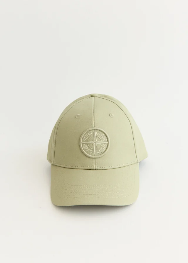 Stone Island Raised Embroidery Cotton Baseball Cap in Green from Incu, photo 1 of 1